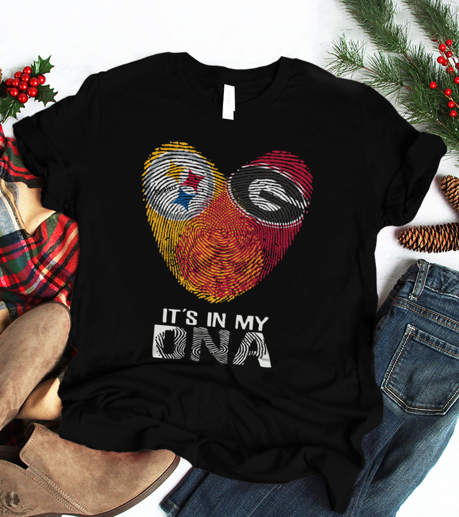 Steelers Georgia Bulldogs It's In My DNA T-Shirt