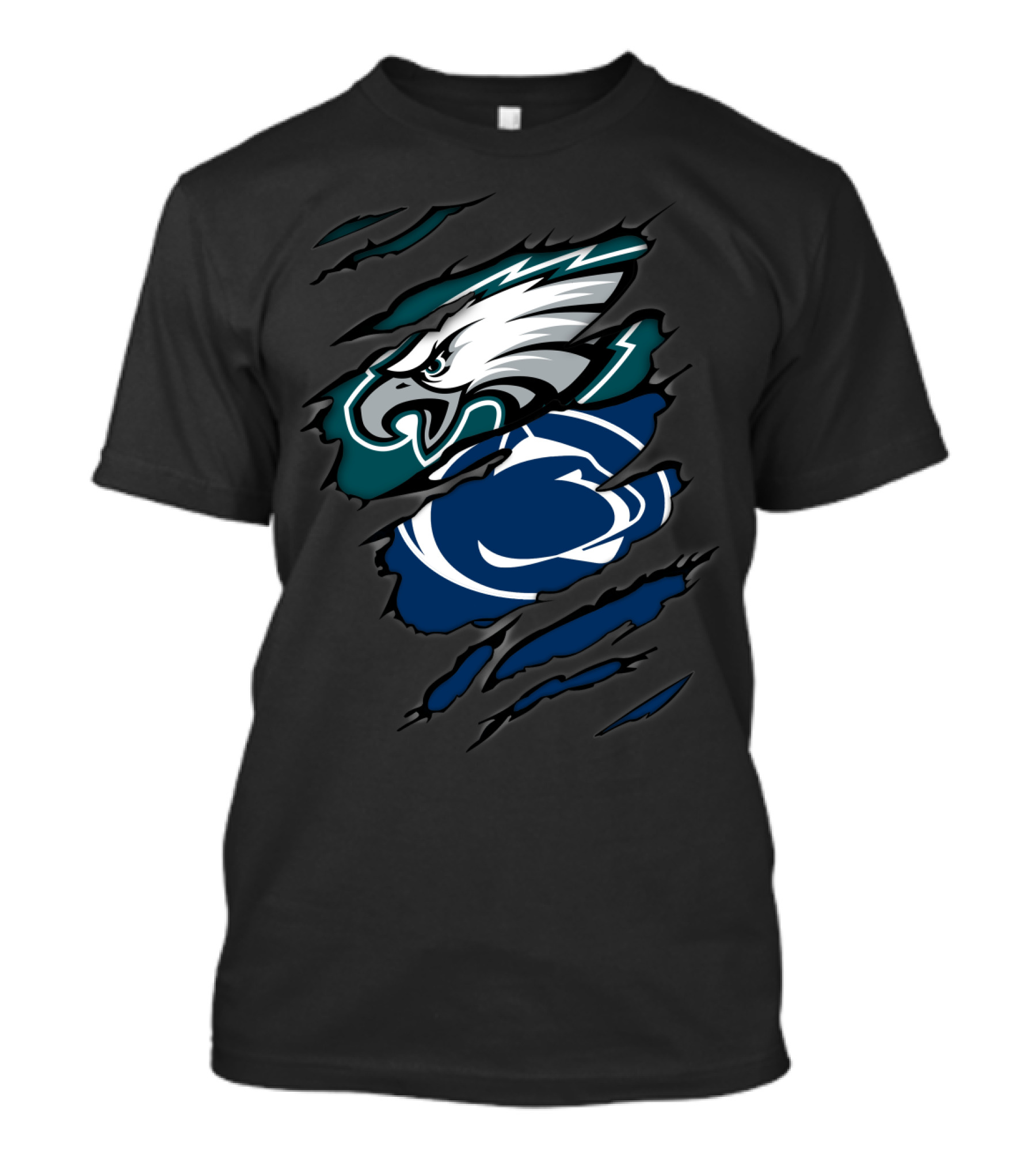 Eagles Penn State Nittany Lions Claw Marks Logo Fusion T-Shirt