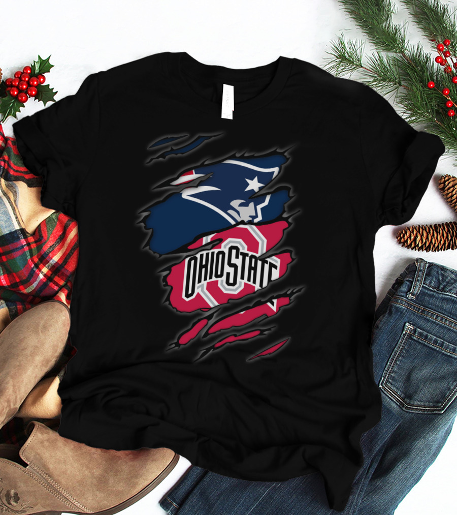 Patriots Ohio State Logo Mashup T-Shirt