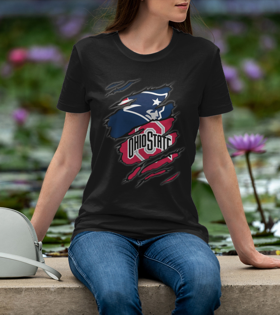 Patriots Ohio State Logo Mashup T-Shirt