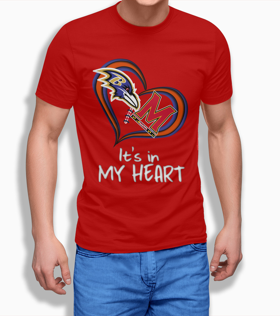 It's In My Heart Ravens Maryland T-Shirt