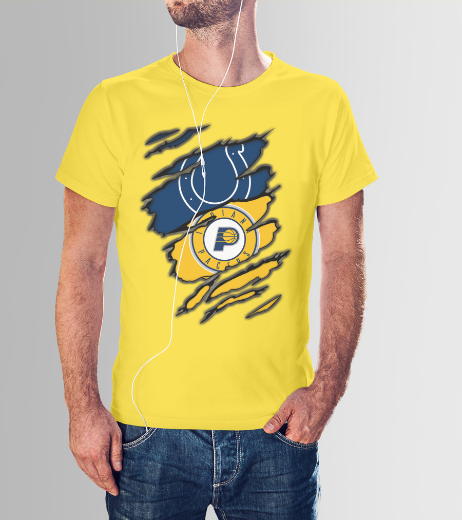 Indianapolis Colts Pacers Logos Collaboration T-Shirt