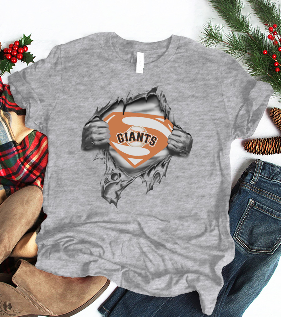 Giants Baseball Superhero T-Shirt