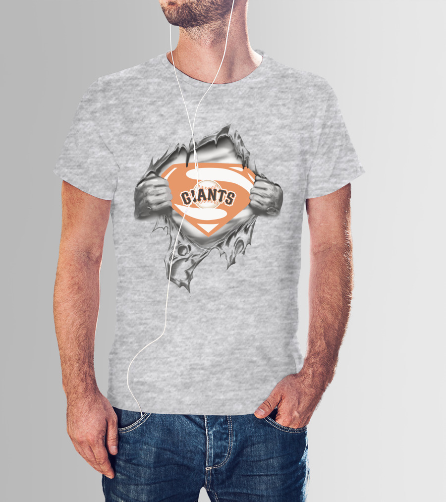 Giants Baseball Superhero T-Shirt