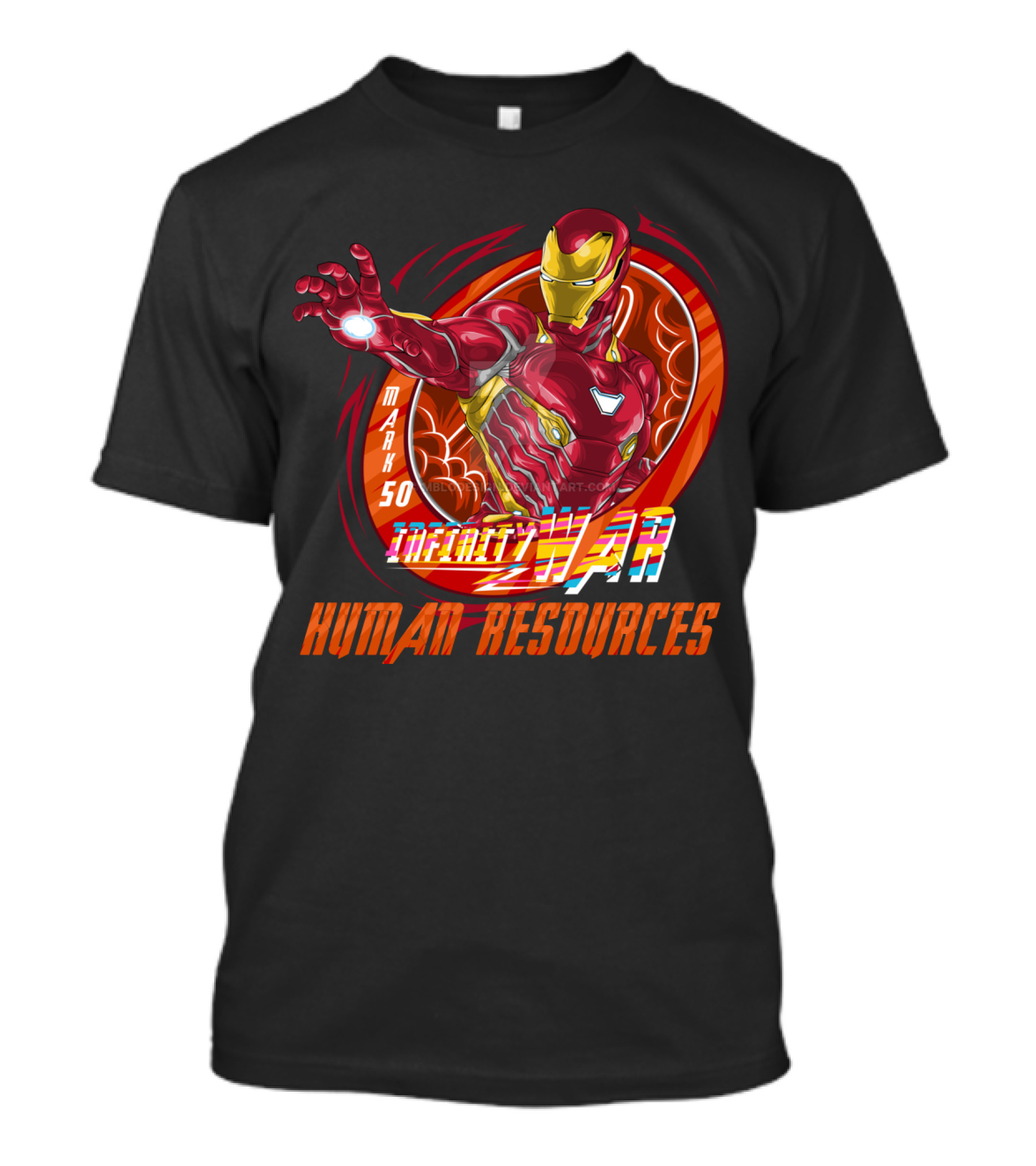 Mark 50 Infinity War Iron Man Human Resources T-Shirt