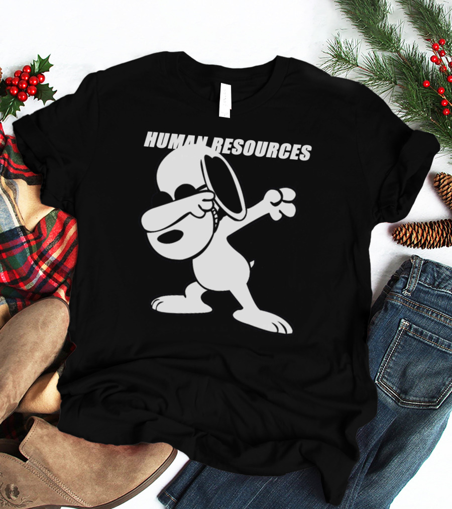 Dabbing Snoopy Human Resources Cartoon Pose T-Shirt