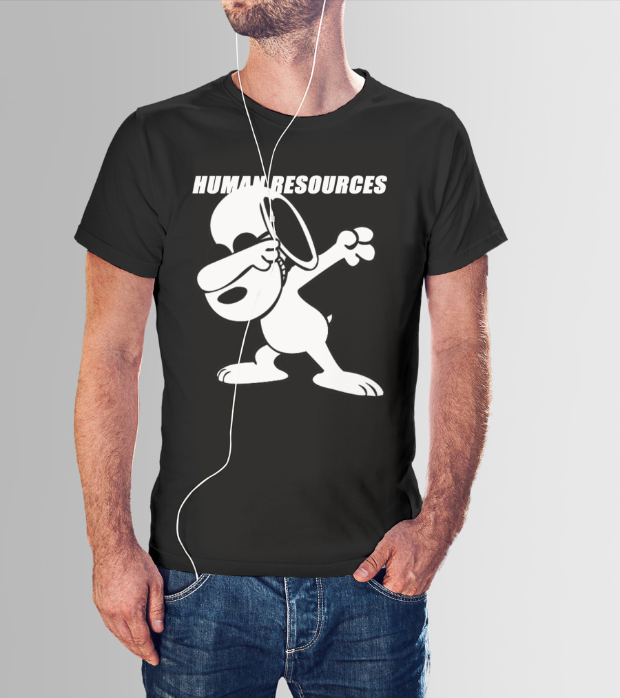 Dabbing Snoopy Human Resources Cartoon Pose T-Shirt