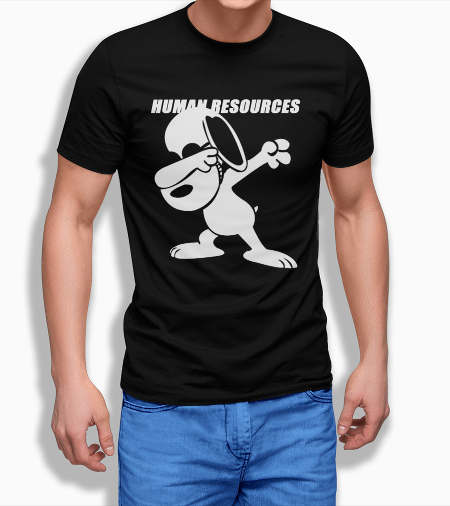 Dabbing Snoopy Human Resources Cartoon Pose T-Shirt