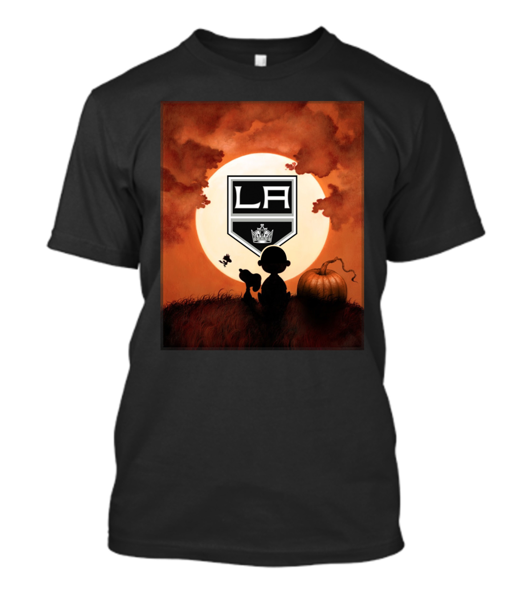 LA Kings Halloween Moon Pumpkin T-Shirt