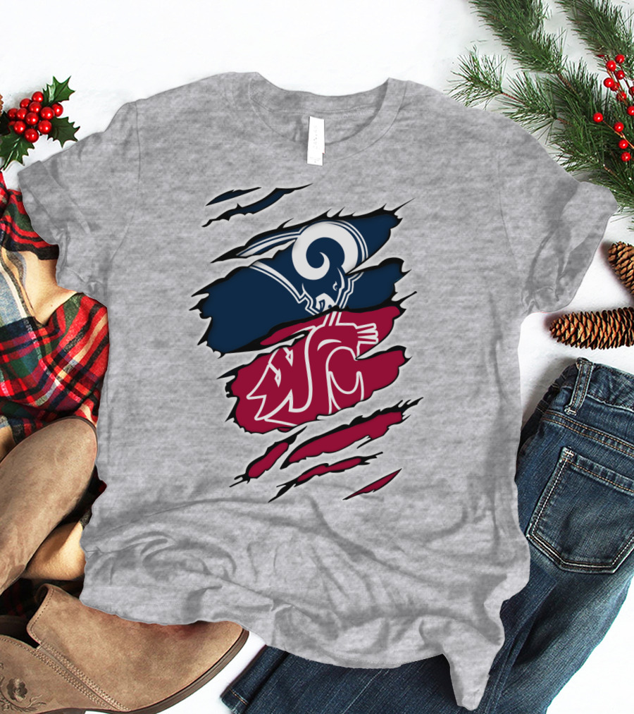 Los Angeles Rams Washington State Cougars Tear Away T-Shirt