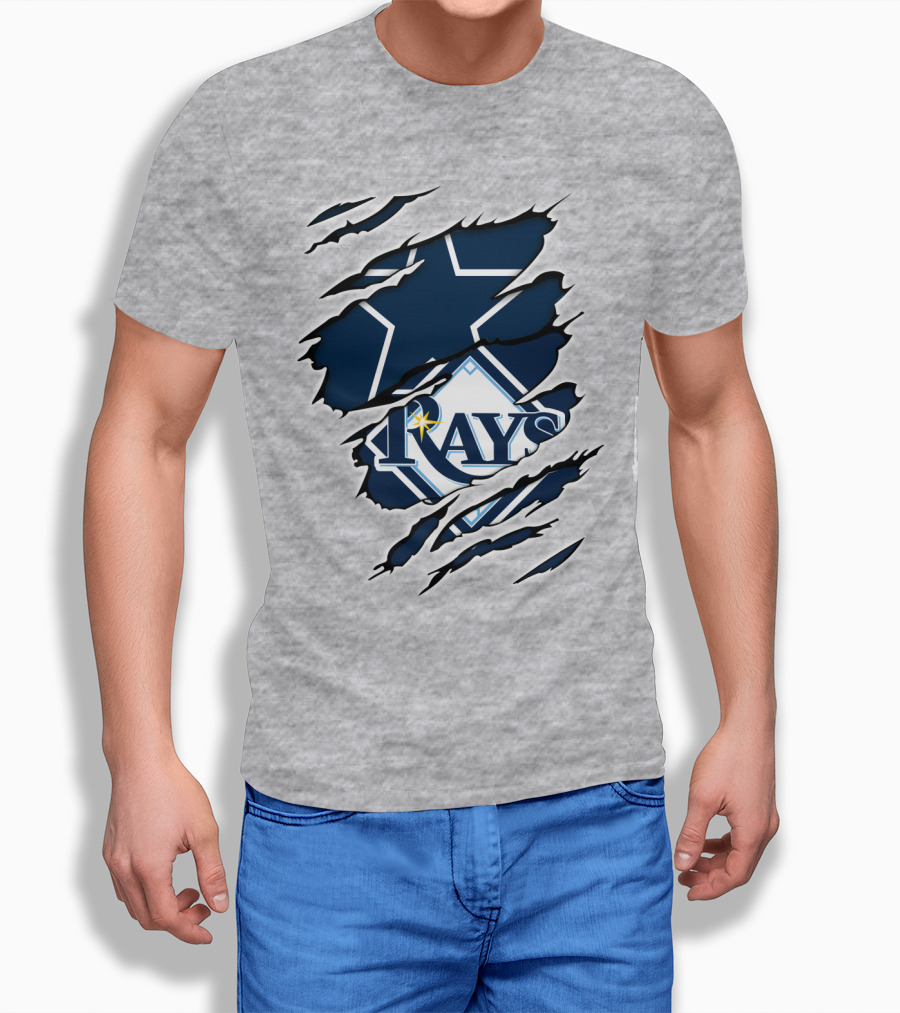 Cowboys Rays Star Tear T-Shirt