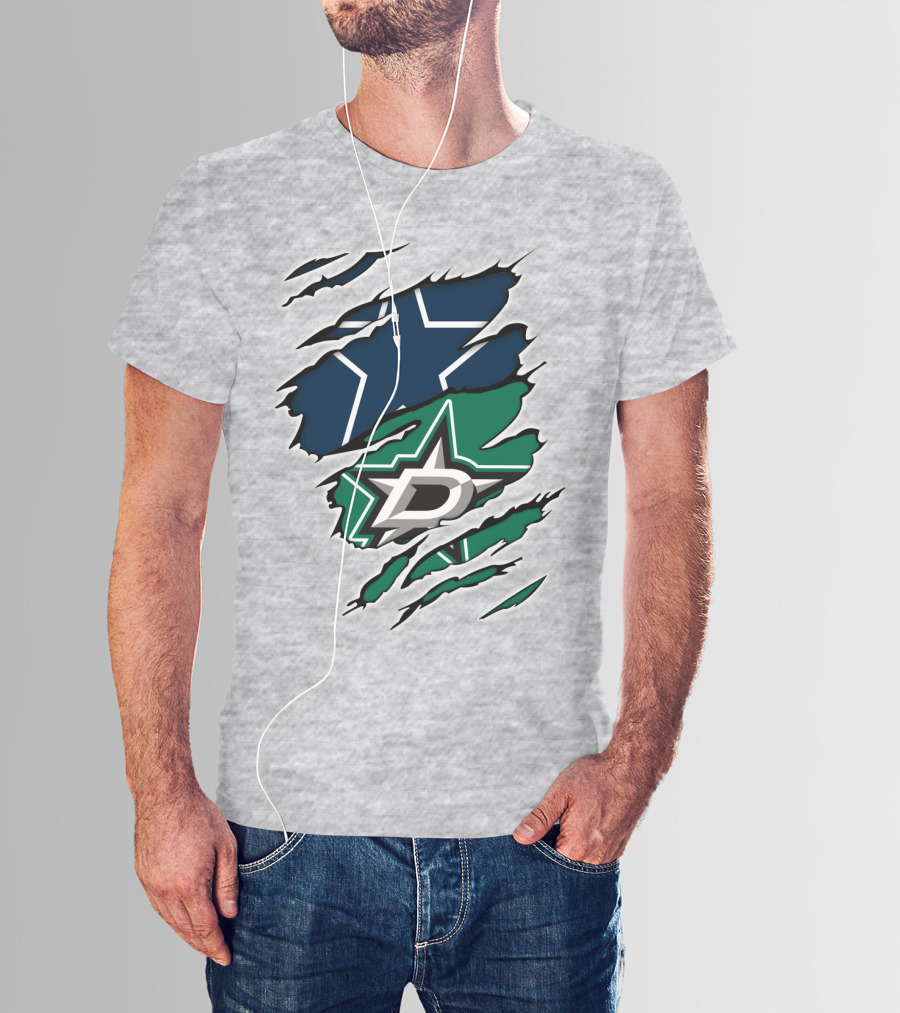 Dallas Cowboys Stars Logo Fusion T-Shirt