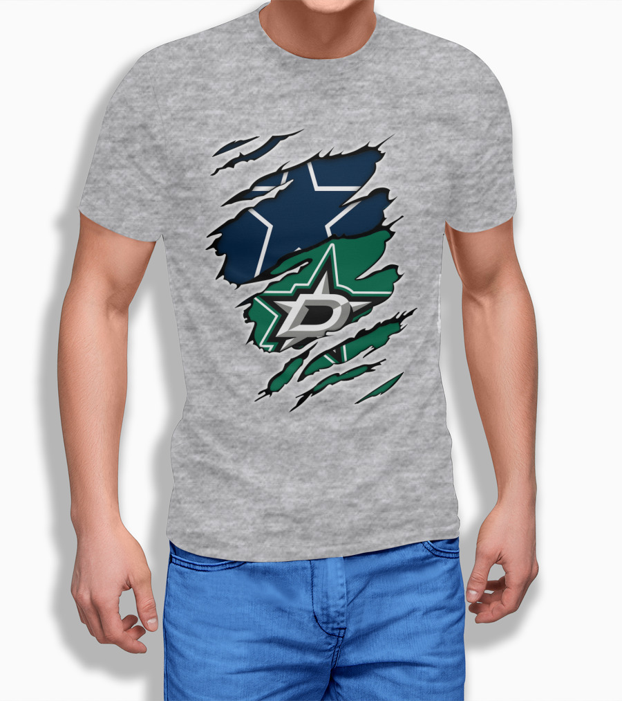 Dallas Cowboys Stars Logo Fusion T-Shirt