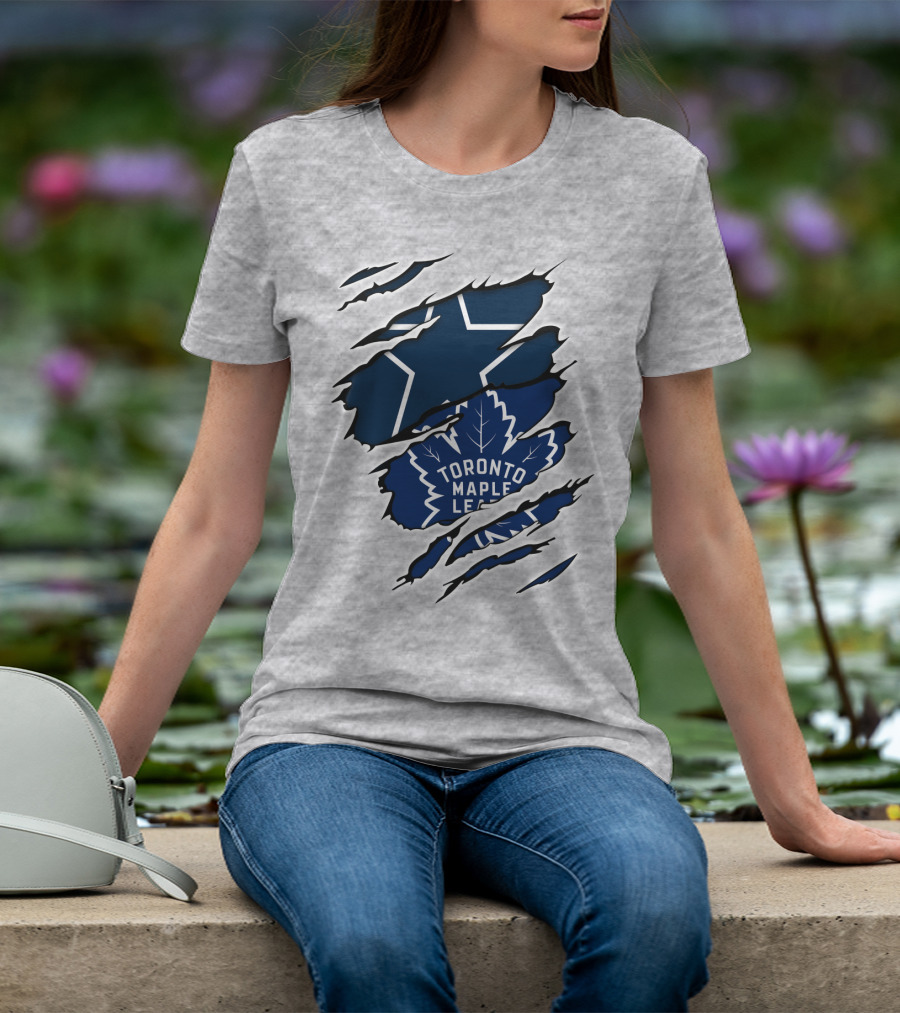 Cowboys Toronto Maple Leafs Cowboys Star Ripped T-Shirt