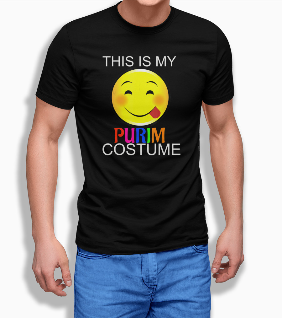 THIS IS MY PURIM COSTUME Smiley Face T-Shirt
