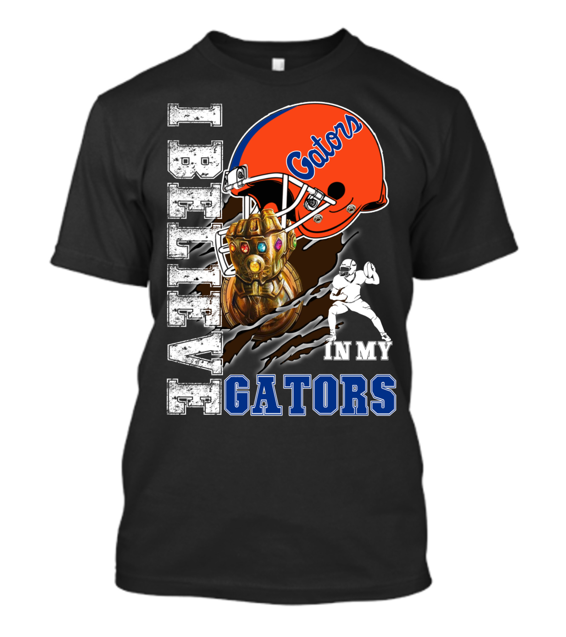 I Believe In My Gators Fan Gauntlet Helmet Football T-Shirt