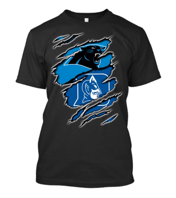 Panthers Duke Collaboration Ripped Blue T-Shirt