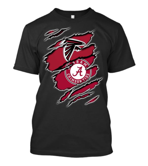 Falcons Alabama Crimson Tide Hybrid T-Shirt