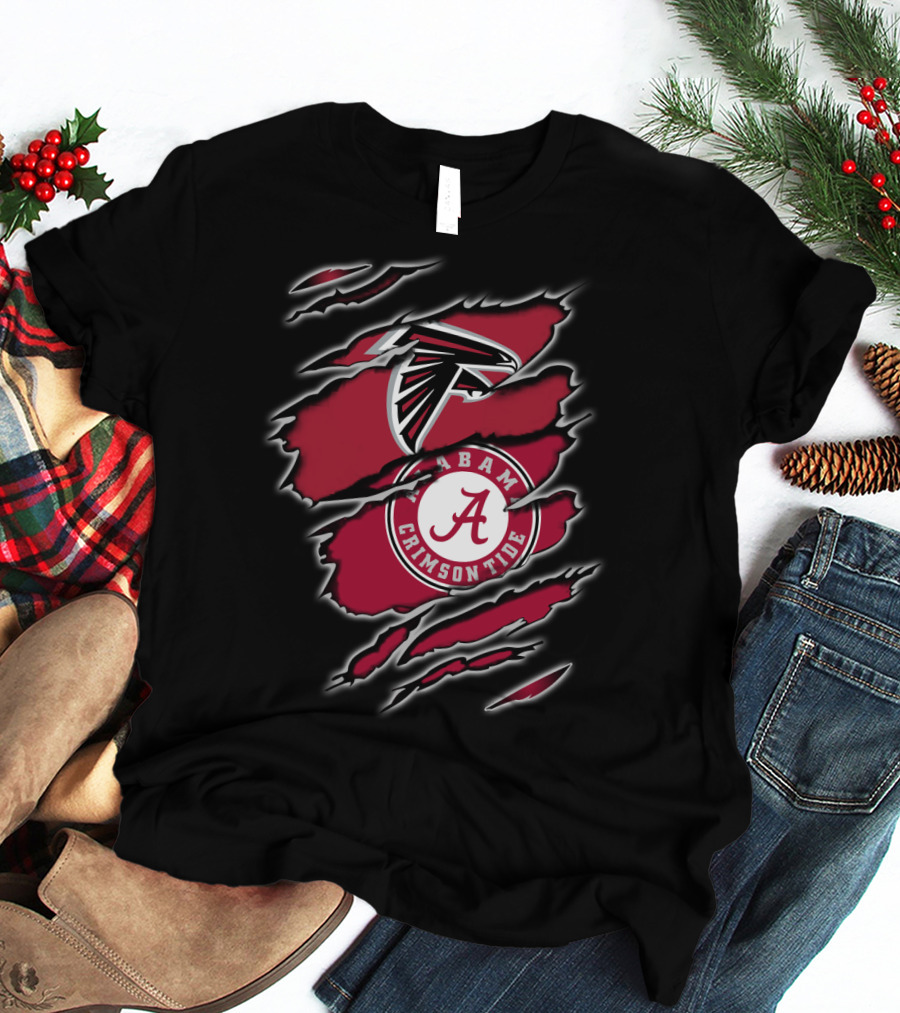 Falcons Alabama Crimson Tide Hybrid T-Shirt