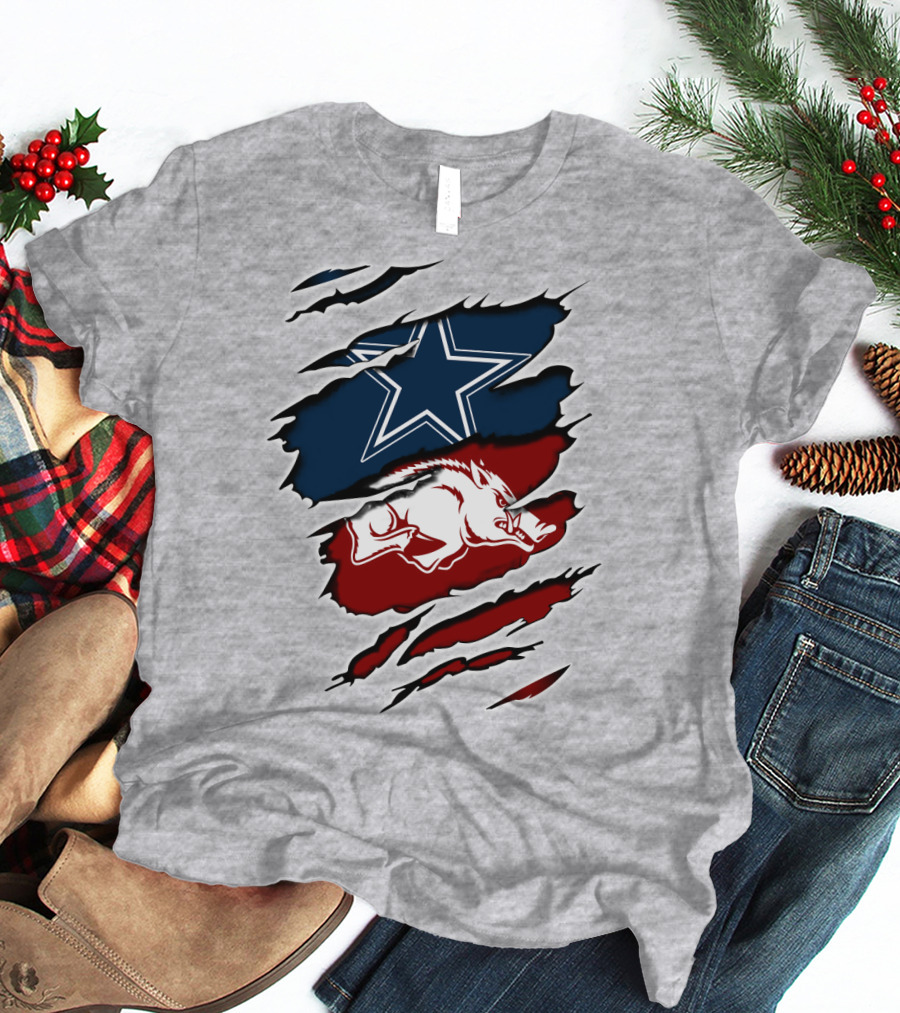 Cowboys Razorback Arkansas Team Spirit T-Shirt