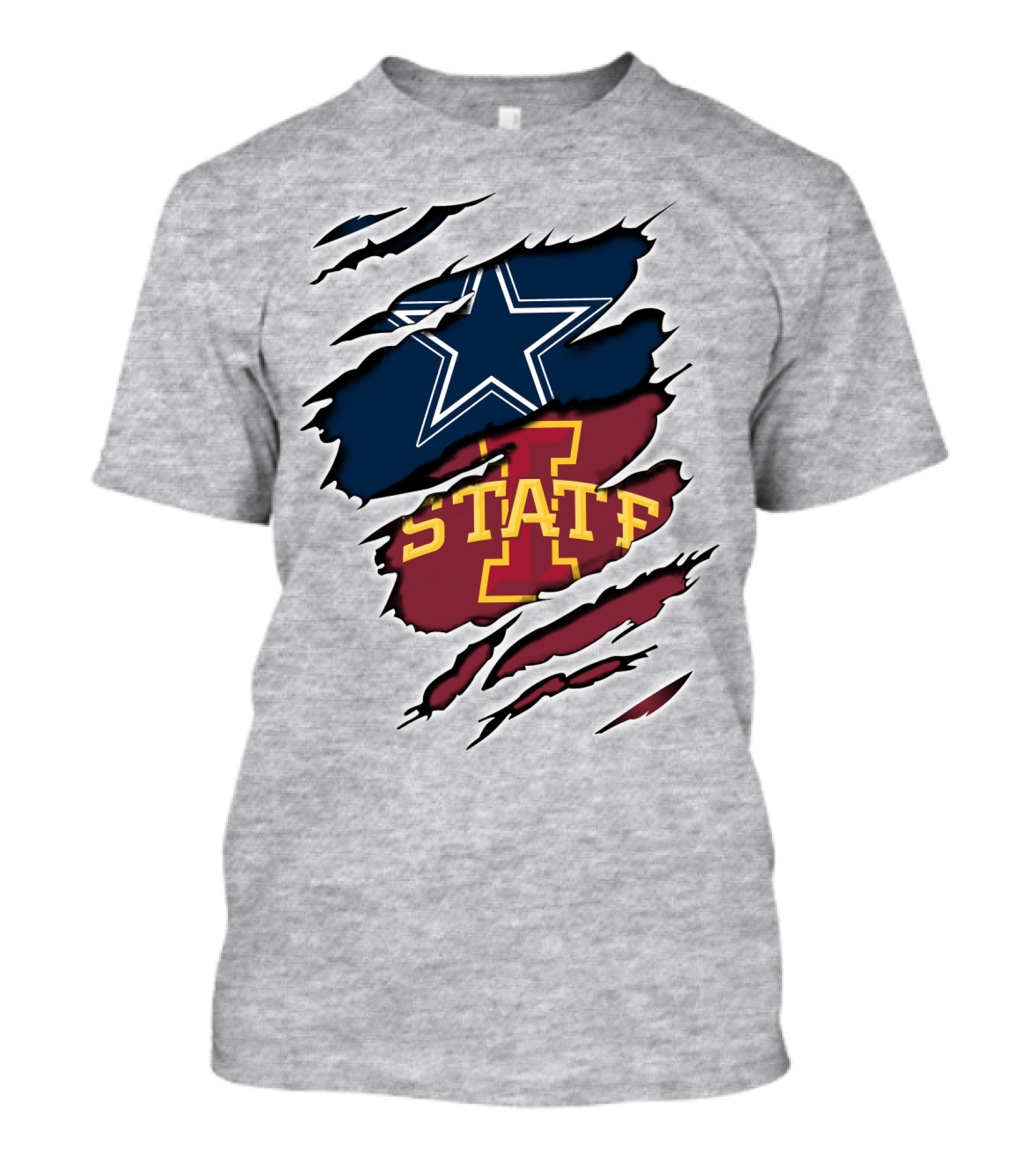Dallas Cowboys Iowa State Cyclones Tearaway Combo T-Shirt