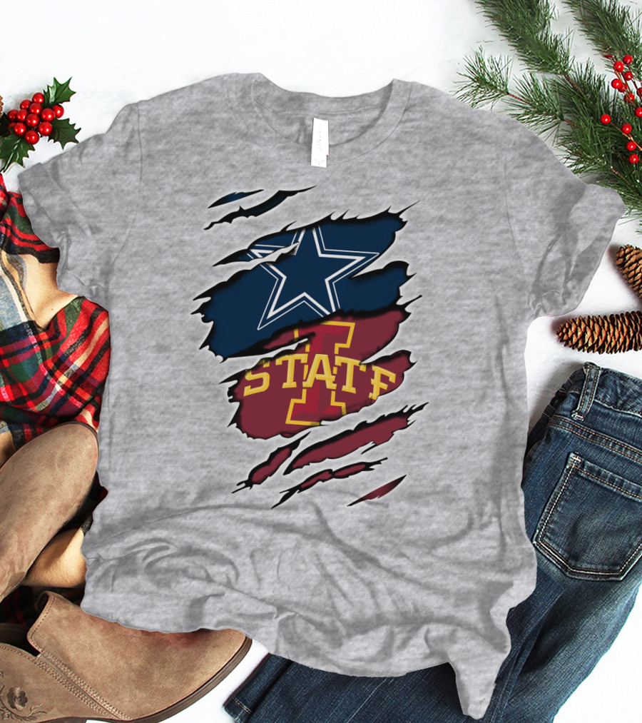 Dallas Cowboys Iowa State Cyclones Tearaway Combo T-Shirt