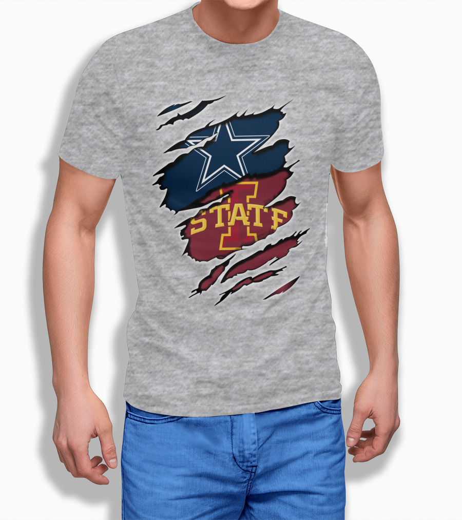 Dallas Cowboys Iowa State Cyclones Tearaway Combo T-Shirt