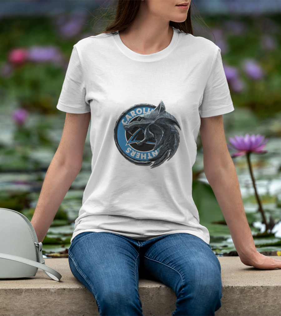 Carolina Panthers Dragon Logo Fusion T-Shirt