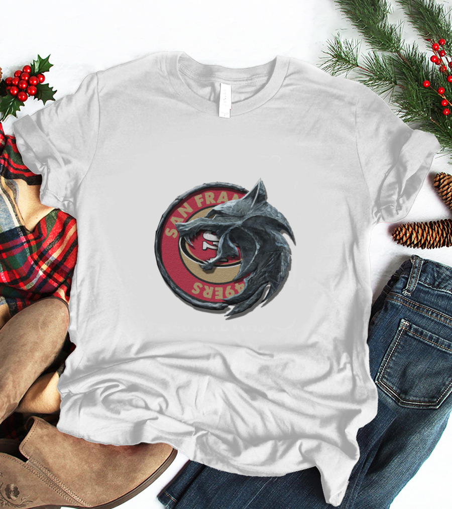 San Francisco 49ers Dragon Emblem Cht1Twnfl2027 T-Shirt