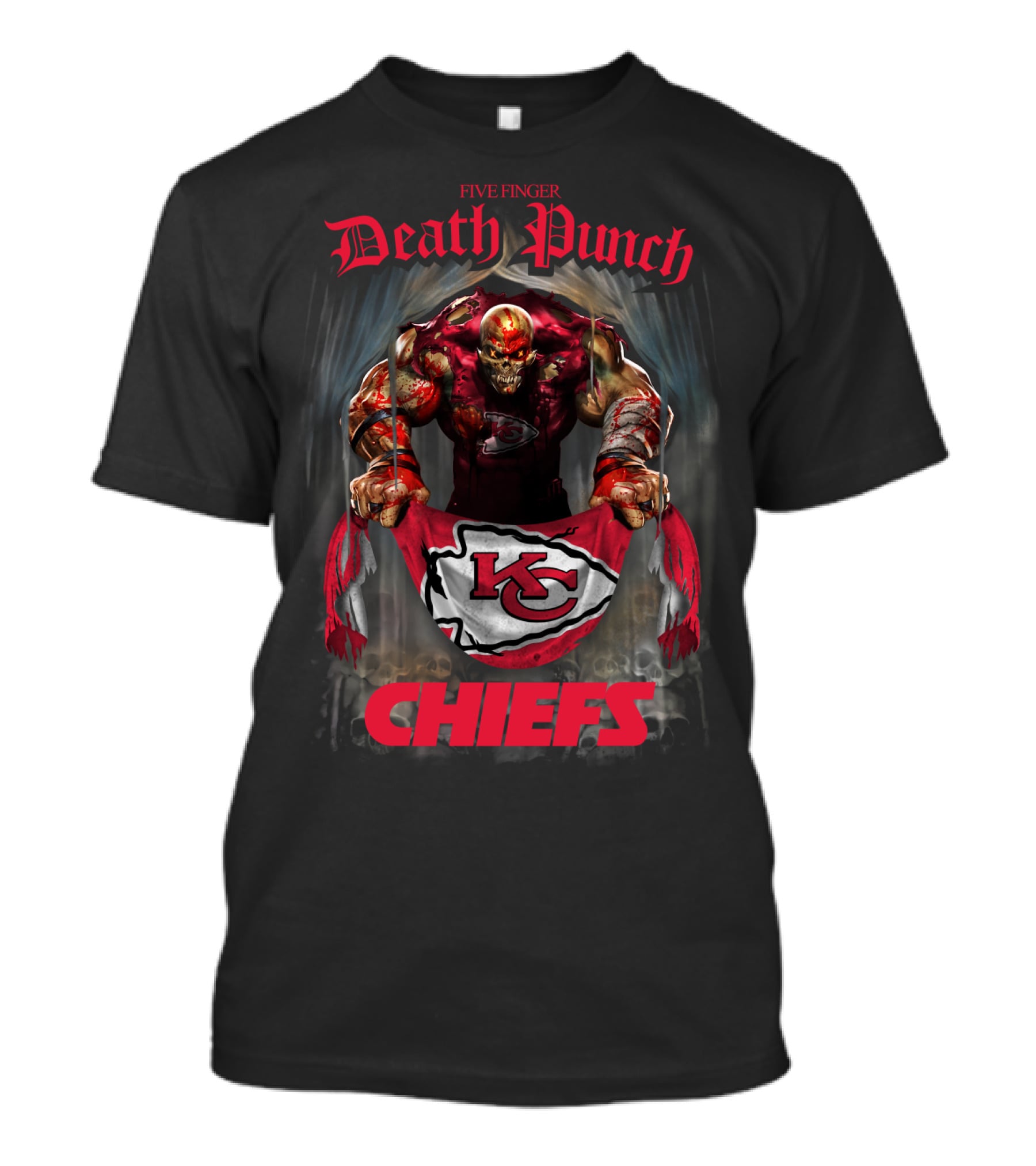 Five Finger Death Punch Kansas City Chiefs Chiefs T-Shirt