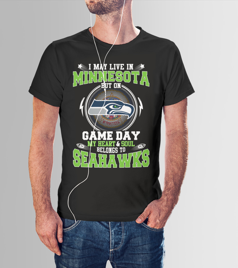 Minnesota Game Day Heart Soul Seahawks T-Shirt