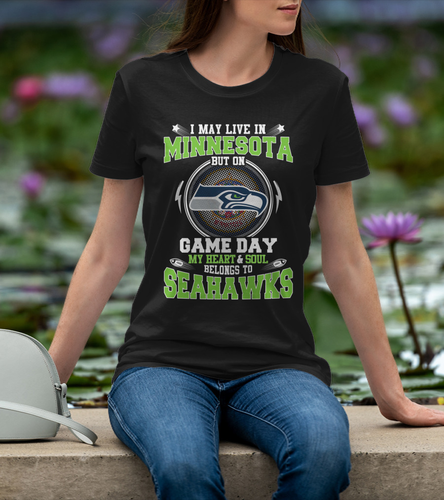 Minnesota Game Day Heart Soul Seahawks T-Shirt