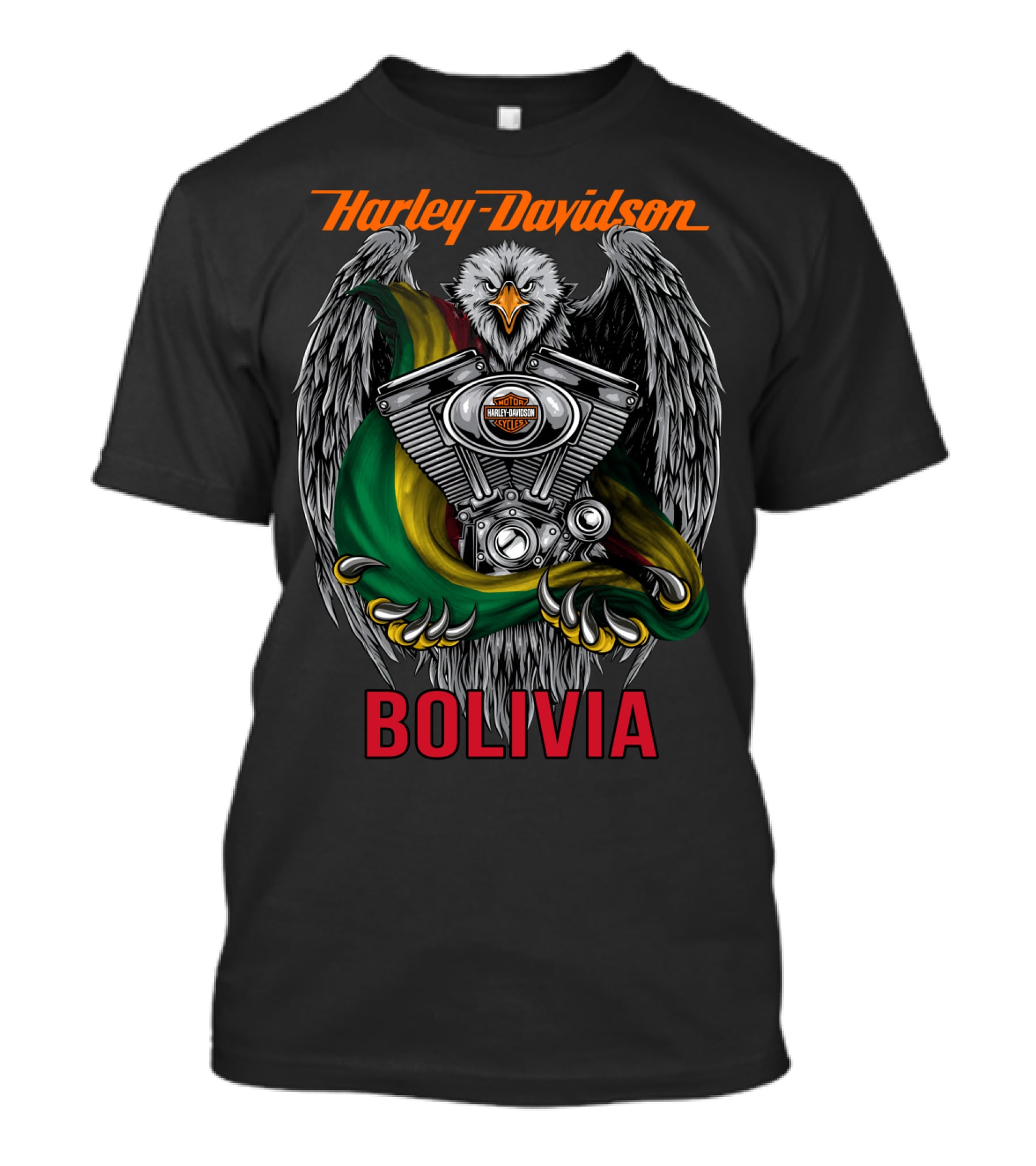 Harley Davidson Eagle Engine Bolivia T-Shirt