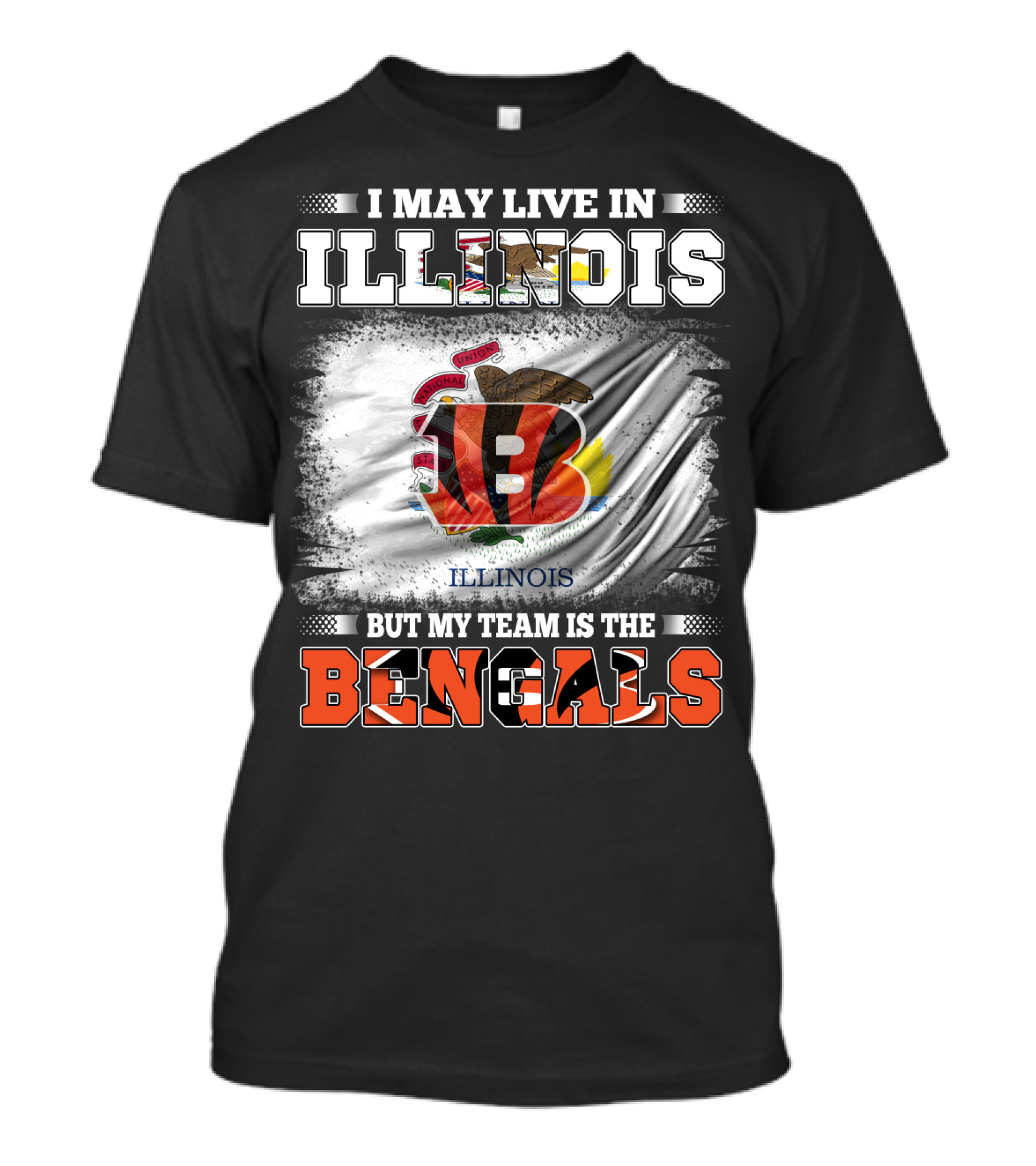 Illinois Pride And Loyalty To The Bengals Team T-Shirt