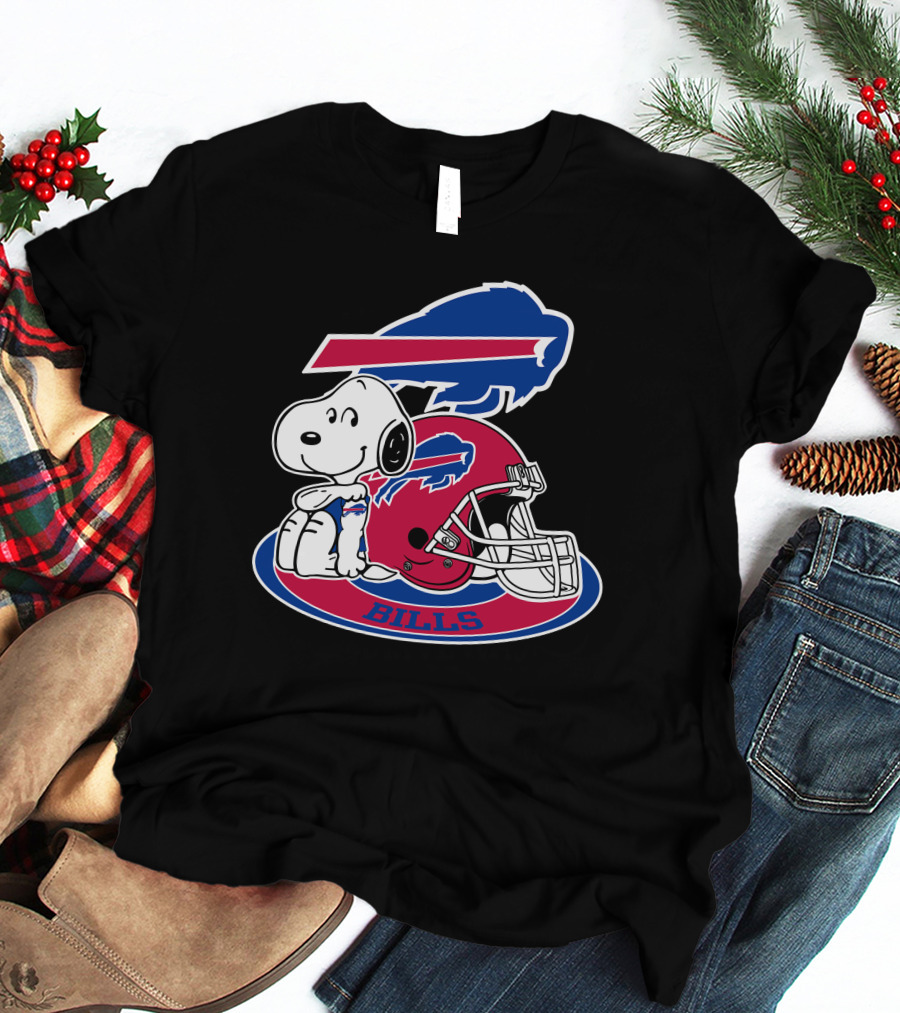 Buffalo Bills Snoopy Helmet T-Shirt