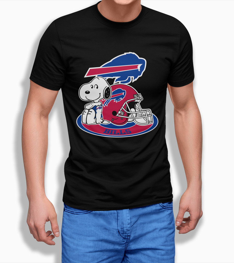 Buffalo Bills Snoopy Helmet T-Shirt