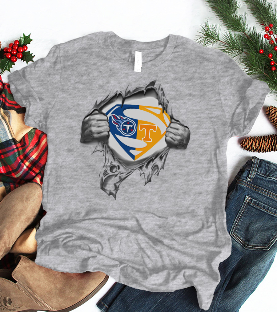 Tennessee Titans Volunteers Superman T-Shirt