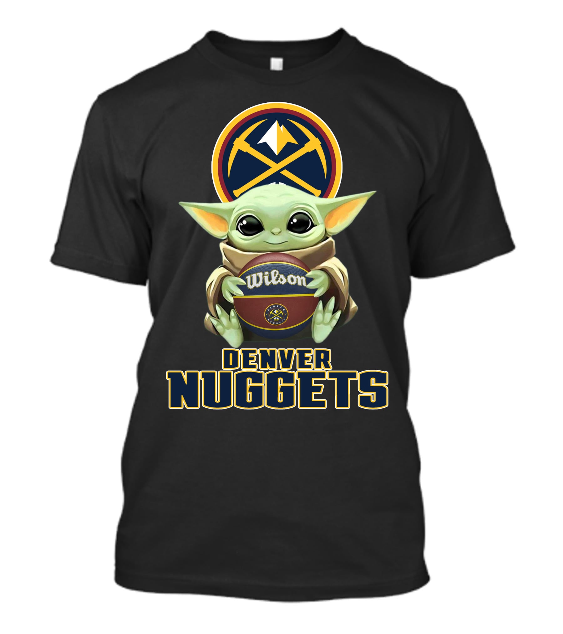 Denver Nuggets Baby Yoda Wilson Basketball T-Shirt