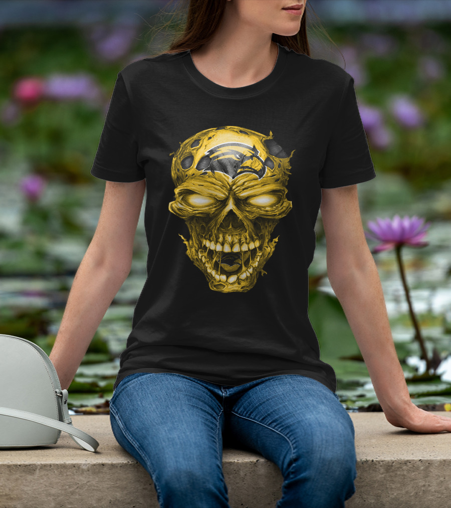 Southern Mississippi Golden Eagles Skull T-Shirt