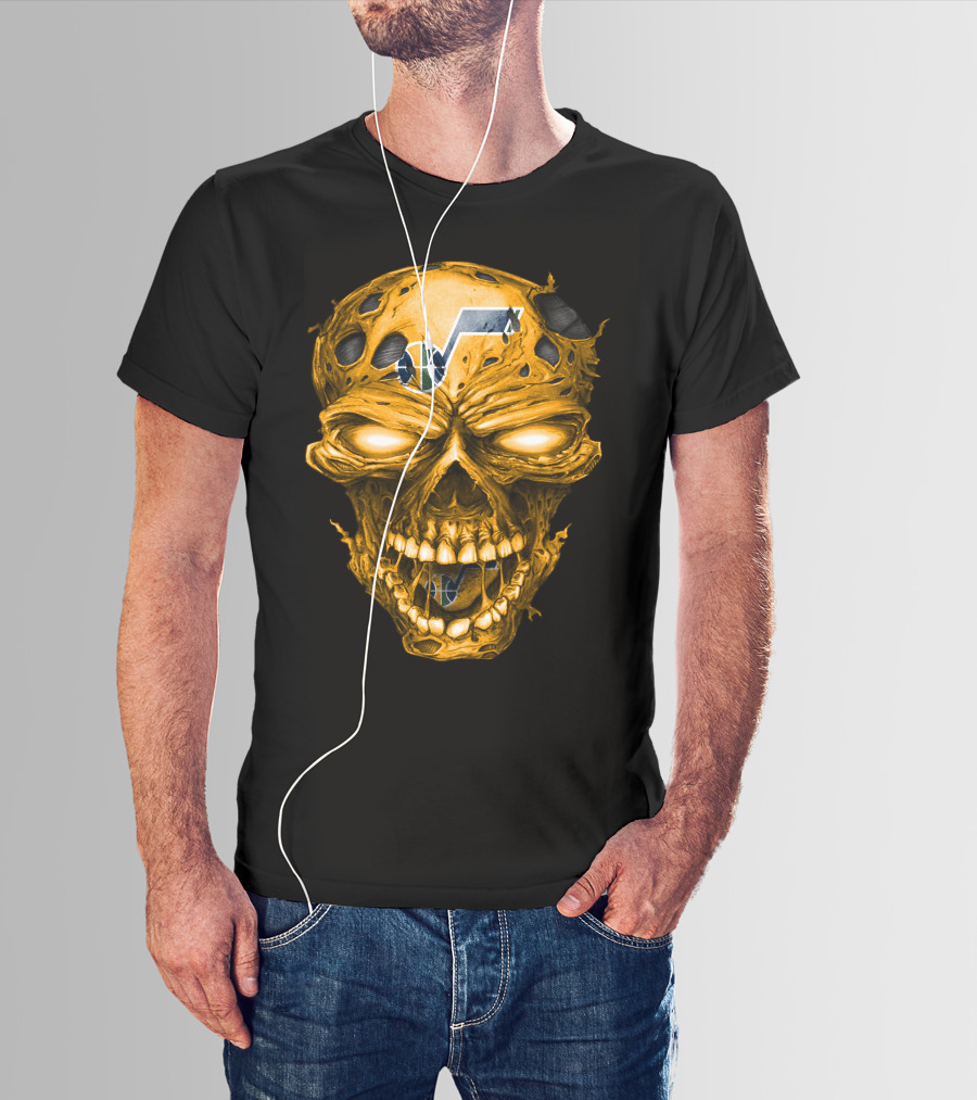 Utah Jazz Skull Logo T-Shirt