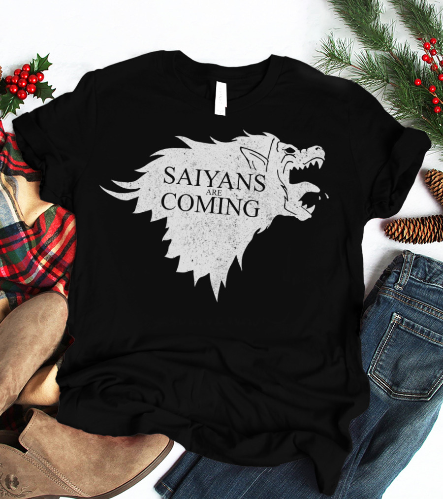 Saiyans Are Coming Direwolf Emblem T-Shirt