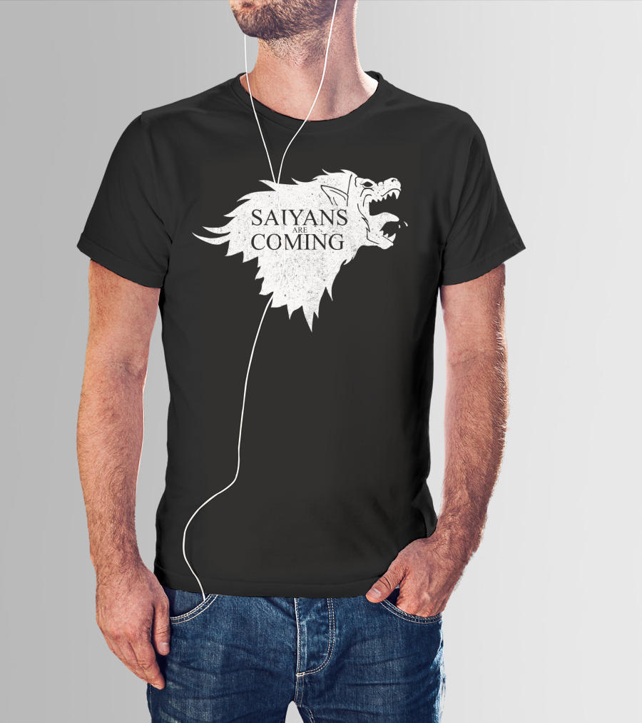Saiyans Are Coming Direwolf Emblem T-Shirt