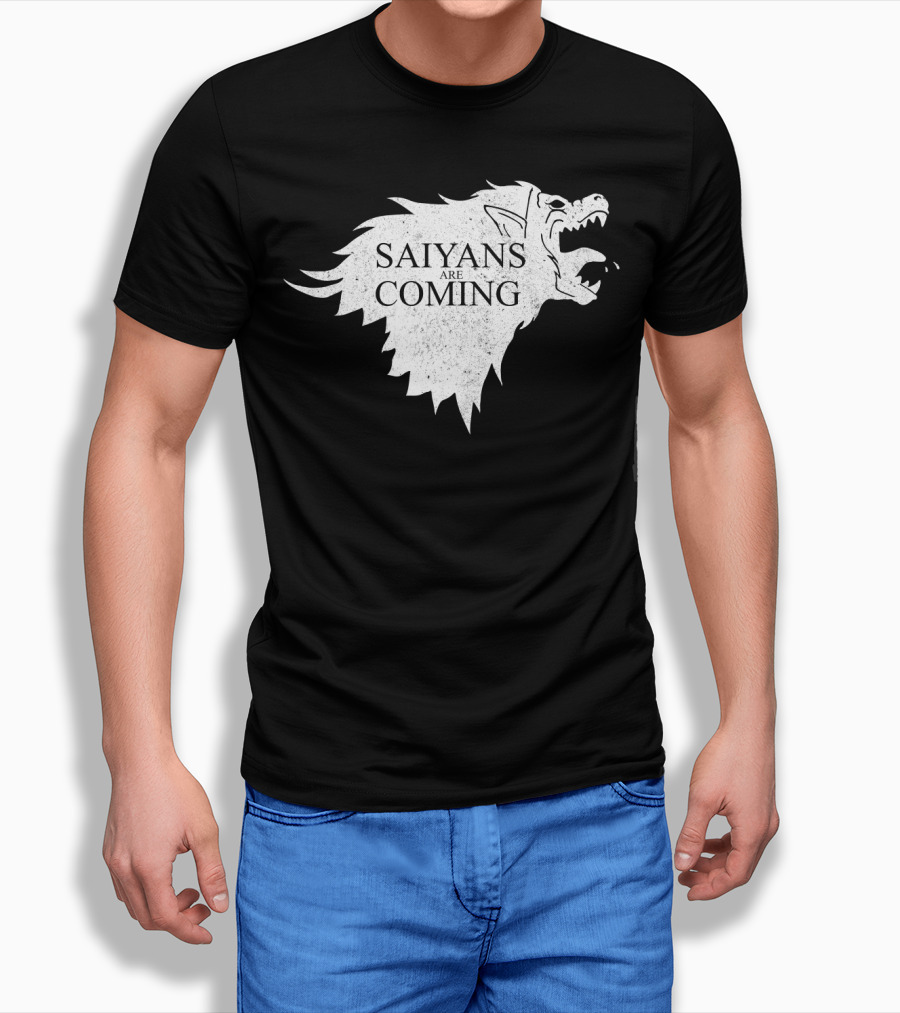 Saiyans Are Coming Direwolf Emblem T-Shirt