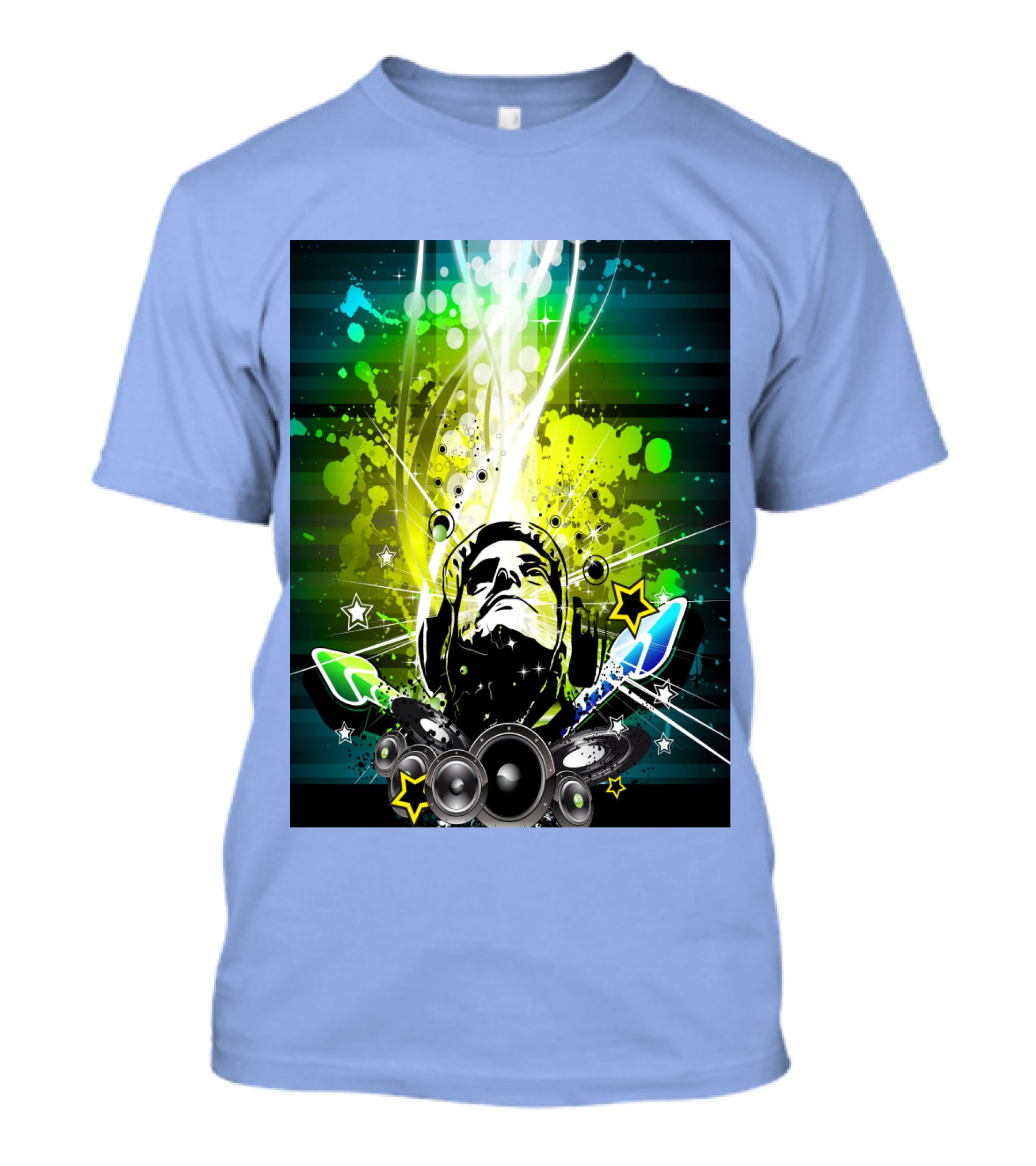 Music So Cool Vibrant Headphones DJ Speaker Blast T-Shirt