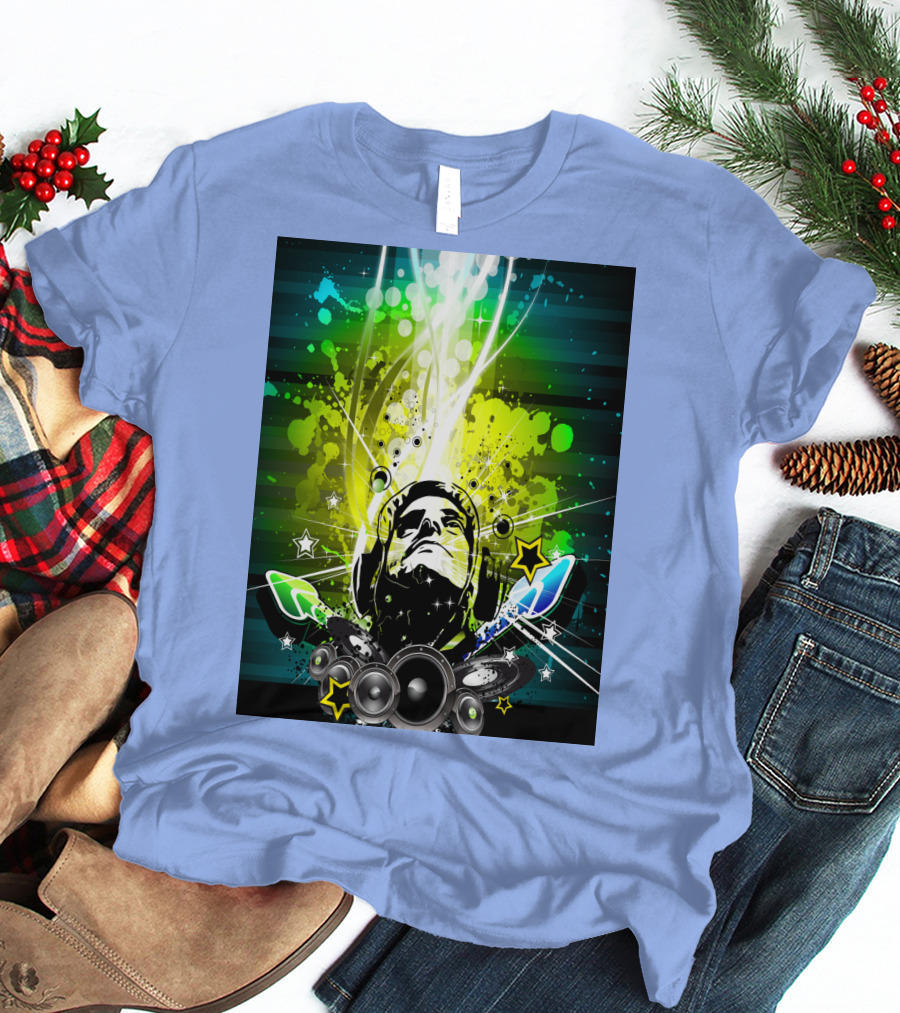 Music So Cool Vibrant Headphones DJ Speaker Blast T-Shirt