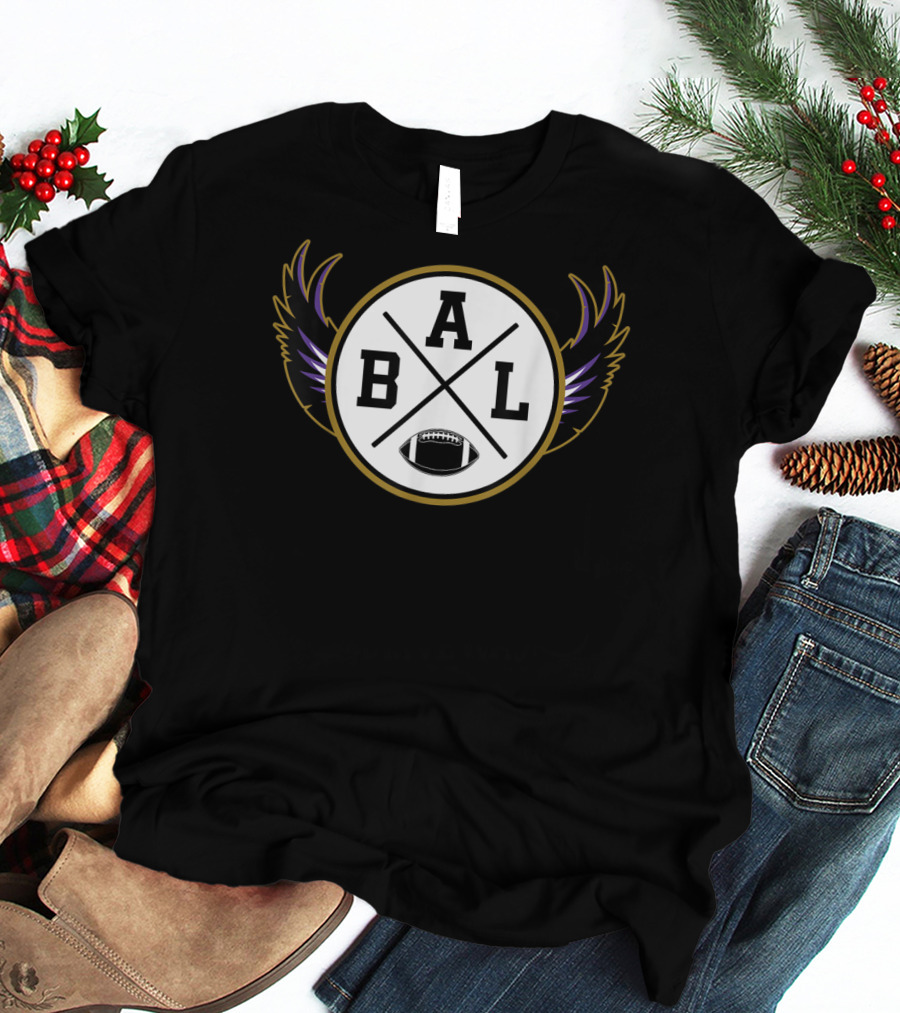 BAL Football Baltimore Maryland Vintage Raven T-Shirt