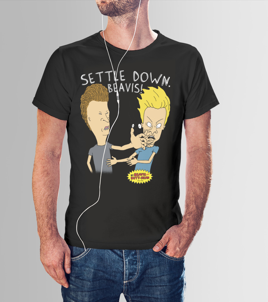 Settle Down Beavis Beavis And Butthead T-Shirt