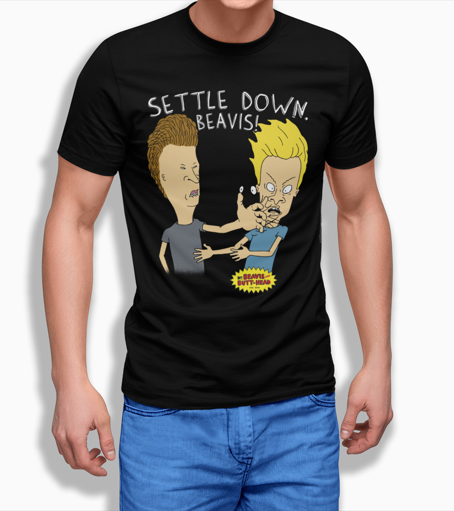 Settle Down Beavis Beavis And Butthead T-Shirt