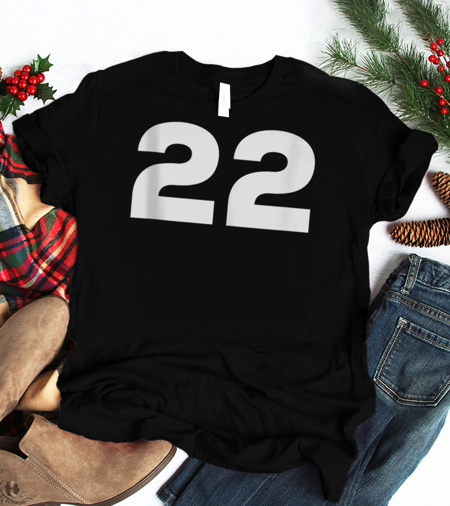 22 Fan Number Sports Jersey Style Team Group T-Shirt