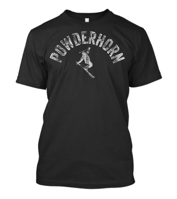 Powderhorn Vintage Skiing Colorado Cool T-Shirt